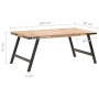 Mesa de comedor de madera maciza de mango 180x90x76 cm en Mesas de comedor | Comprar online en Foru.es