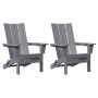 Silla de Jardín 2 pcs Gris Claro 80.5 x 74.5 x 92 cm en Sillas de jardín | Comprar online en Foru.es