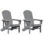 Silla de Jardín 2 pcs Gris Claro 82 x 74 x 92 cm Polietileno en Sillas de jardín | Comprar online en Foru.es