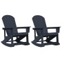 Sillas mecedoras Adirondack 2 pcs Azul marino HDPE en Sillas de jardín | Comprar online en Foru.es