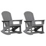 Sillas mecedoras Adirondack 2 pcs Gris Claro HDPE en Sillas de jardín | Comprar online en Foru.es