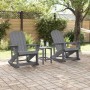 Sillas mecedoras Adirondack 2 pcs Gris Claro HDPE en Sillas de jardín | Comprar online en Foru.es
