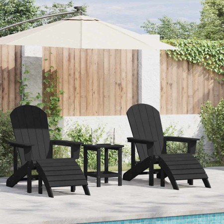 Silla de Jardín 3 pcs Negro Polietileno en Sillas de jardín | Comprar online en Foru.es