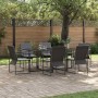 Conjunto de Comedor de Jardín 7 pcs Negro Acero en Conjuntos de jardín | Comprar online en Foru.es