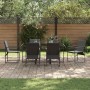 Conjunto de Comedor de Jardín 7 pcs Negro Acero en Conjuntos de jardín | Comprar online en Foru.es
