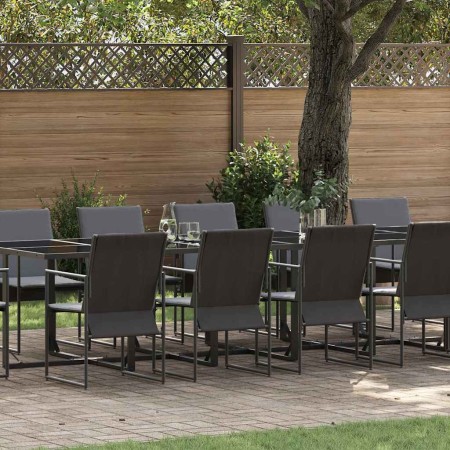 Conjunto de Comedor de Jardín 13 pcs Negro Acero en Conjuntos de jardín | Comprar online en Foru.es
