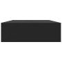 Estante flotante de pared con cajón negro 48x25x8 cm en Estanterías | Comprar online en Foru.es