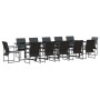 Conjunto de Comedor de Jardín 13 pcs Negro Acero en Conjuntos de jardín | Comprar online en Foru.es