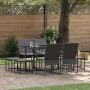 Conjunto de Comedor de Jardín 9 pcs Negro Acero en Conjuntos de jardín | Comprar online en Foru.es