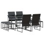 Conjunto de Comedor de Jardín 9 pcs Negro Acero en Conjuntos de jardín | Comprar online en Foru.es