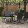 Conjunto de Comedor de Jardín 9 pcs Negro Acero en Conjuntos de jardín | Comprar online en Foru.es