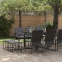 Conjunto de Comedor de Jardín 11 pcs Negro Acero en Conjuntos de jardín | Comprar online en Foru.es