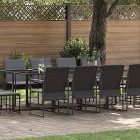 Conjunto de Comedor de Jardín 13 pcs Negro Acero en Conjuntos de jardín | Comprar online en Foru.es