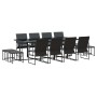 Conjunto de Comedor de Jardín 13 pcs Negro Acero en Conjuntos de jardín | Comprar online en Foru.es