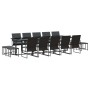 Conjunto de Comedor de Jardín 15 pcs Negro Acero en Conjuntos de jardín | Comprar online en Foru.es