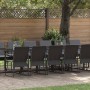 Conjunto de Comedor de Jardín 17 pcs Negro Acero en Conjuntos de jardín | Comprar online en Foru.es