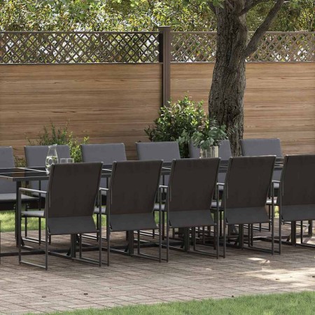 Conjunto de Comedor de Jardín 17 pcs Negro Acero en Conjuntos de jardín | Comprar online en Foru.es
