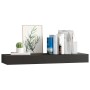 Estante flotante de pared con cajón negro 80x25x8 cm en Estanterías | Comprar online en Foru.es