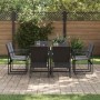 Conjunto de Comedor de Jardín 9 pcs Negro Acero en Conjuntos de jardín | Comprar online en Foru.es