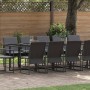 Conjunto de Comedor de Jardín 15 pcs Negro Acero en Conjuntos de jardín | Comprar online en Foru.es