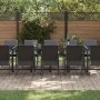 Conjunto de Comedor de Jardín 15 pcs Negro Acero en Conjuntos de jardín | Comprar online en Foru.es