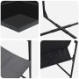 Conjunto de Comedor de Jardín 15 pcs Negro Acero en Conjuntos de jardín | Comprar online en Foru.es