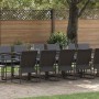 Conjunto de Comedor de Jardín 17 pcs Negro Acero en Conjuntos de jardín | Comprar online en Foru.es
