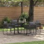 Conjunto de Comedor de Jardín 5 pcs Negro Acero en Conjuntos de jardín | Comprar online en Foru.es