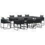 Conjunto de Comedor de Jardín 9 pcs Negro Acero en Conjuntos de jardín | Comprar online en Foru.es