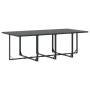 Conjunto de Comedor de Jardín 9 pcs Negro Acero en Conjuntos de jardín | Comprar online en Foru.es