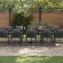 Conjunto de Comedor de Jardín 13 pcs Negro Acero en Conjuntos de jardín | Comprar online en Foru.es