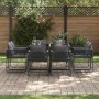 Conjunto de Comedor de Jardín 9 pcs Negro Acero en Conjuntos de jardín | Comprar online en Foru.es