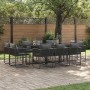 Conjunto de Comedor de Jardín 11 pcs Negro Acero en Conjuntos de jardín | Comprar online en Foru.es
