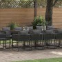 Conjunto de Comedor de Jardín 15 pcs Negro Acero en Conjuntos de jardín | Comprar online en Foru.es