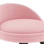 Taburete de cocina de terciopelo rosa en Taburetes de cocina | Comprar online en Foru.es