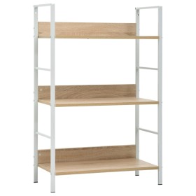 Estantería de 3 niveles madera ingeniería roble 60x27,6x90,5 cm en Librerías y estanterías | Comprar online en Foru.es