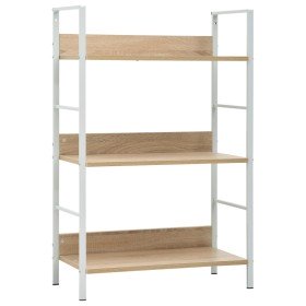 Estantería de 3 niveles madera ingeniería roble 60x27,6x90,5 cm en Librerías y estanterías | Comprar online en Foru.es