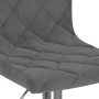 Taburetes de cocina 2 unidades terciopelo gris oscuro en Taburetes de cocina | Comprar online en Foru.es