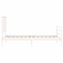 Estructura de cama con cabecero madera maciza blanco 100x200 cm de vidaXL, Camas y somieres - Ref: Foro24-3195212, Precio: 12...