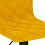 Taburetes de cocina 2 unidades terciopelo amarillo mostaza en Taburetes de cocina | Comprar online en Foru.es