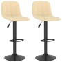Taburetes de cocina 2 unidades terciopelo color crema en Taburetes de cocina | Comprar online en Foru.es