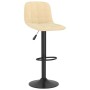 Taburetes de cocina 2 unidades terciopelo color crema en Taburetes de cocina | Comprar online en Foru.es