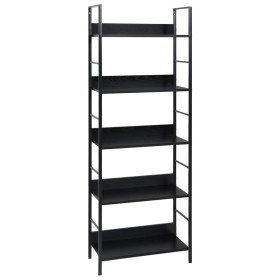 Estantería de 5 niveles madera ingeniería negro 60x27,6x158,5cm en Librerías y estanterías | Comprar online en Foru.es