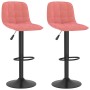 Taburetes de cocina 2 unidades terciopelo rosa en Taburetes de cocina | Comprar online en Foru.es