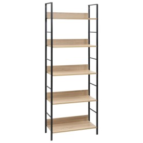 Estantería de 5 niveles madera ingeniería roble 60x27,6x158,5cm en Librerías y estanterías | Comprar online en Foru.es