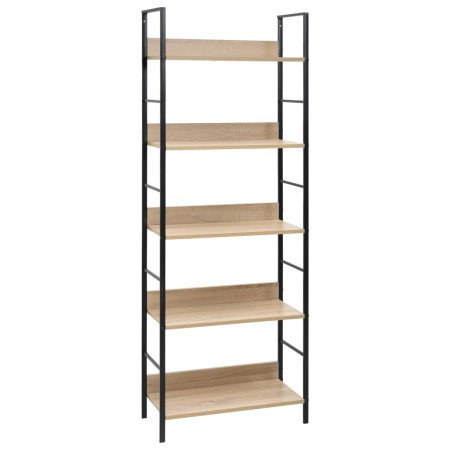 Estantería de 5 niveles madera ingeniería roble 60x27,6x158,5cm en Librerías y estanterías | Comprar online en Foru.es
