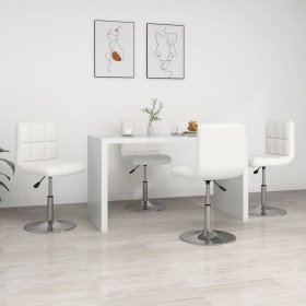 Sillas de comedor 4 unidades cuero sintético blanco en Sillas de comedor | Comprar online en Foru.es