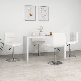 Sillas de comedor 4 unidades cuero sintético blanco en Sillas de comedor | Comprar online en Foru.es