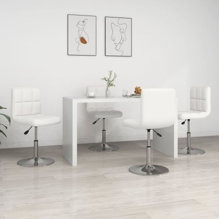 Sillas de comedor 4 unidades cuero sintético blanco en Sillas de comedor | Comprar online en Foru.es