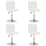 Sillas de comedor 4 unidades cuero sintético blanco en Sillas de comedor | Comprar online en Foru.es